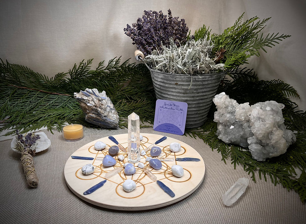 Thumbnail: Speak Your Authentic Truth Crystal Grid Kit