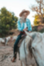 Zion horseback riding lady