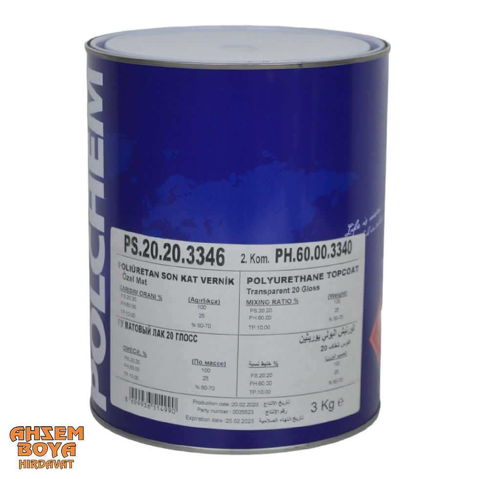 Polchem Poliüretan Özel Mat Vernik 4+1 - Ahzem Boya Hırdavat