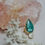 Thumbnail: Turquoise and shell gold vermeil ring