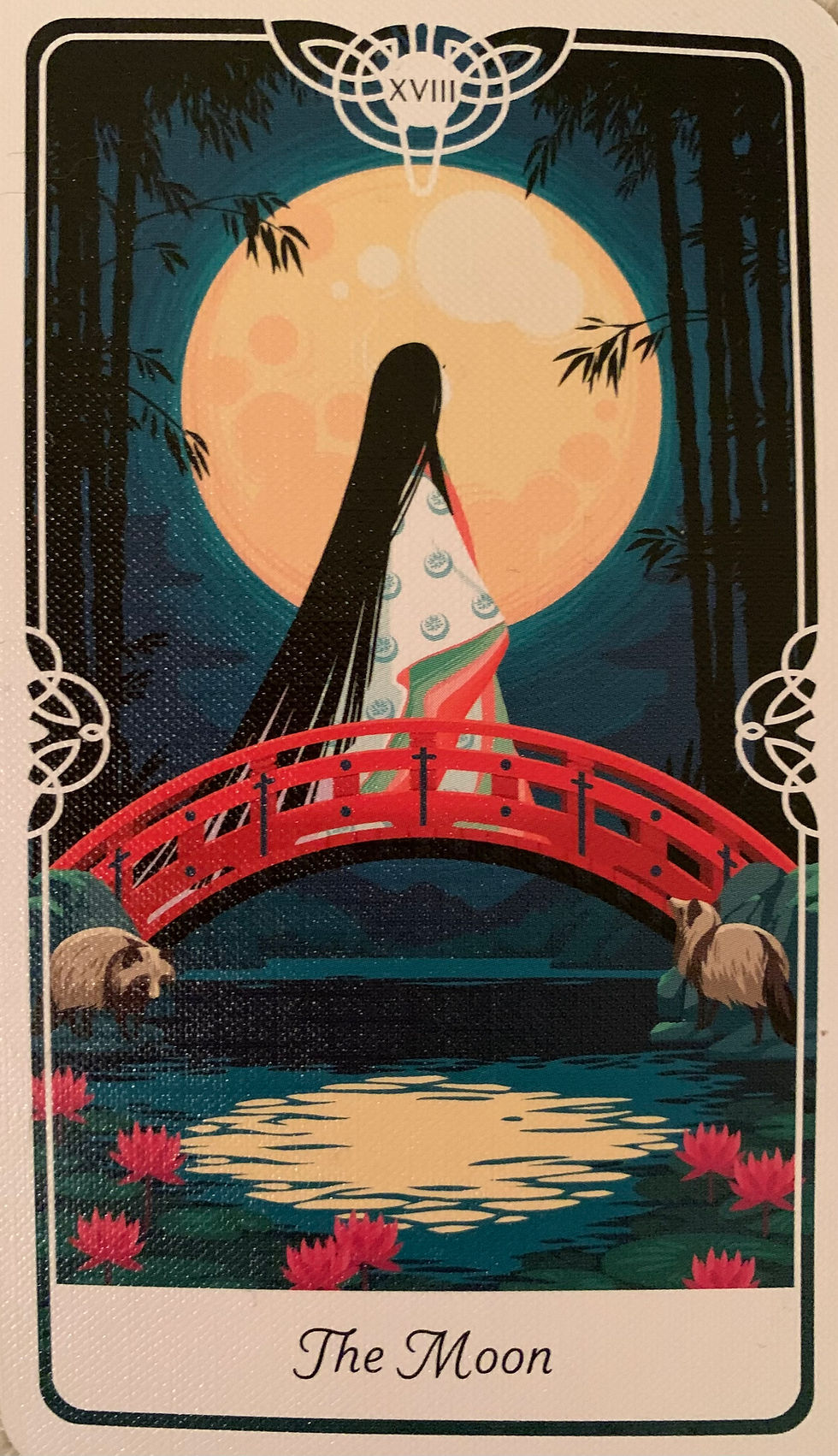 The Moon from the Tarot of the Divine by Yoshi Yoshitani