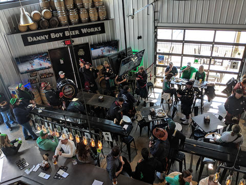 danny boy dining room and bar from above