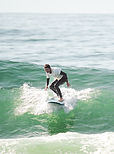 advanced surfer from Italy in our surf camp in Morocco climbing the waves