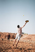 playing at the beach of our surf camp Morocco