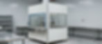 Industrial powder coating types booth in a clean facility