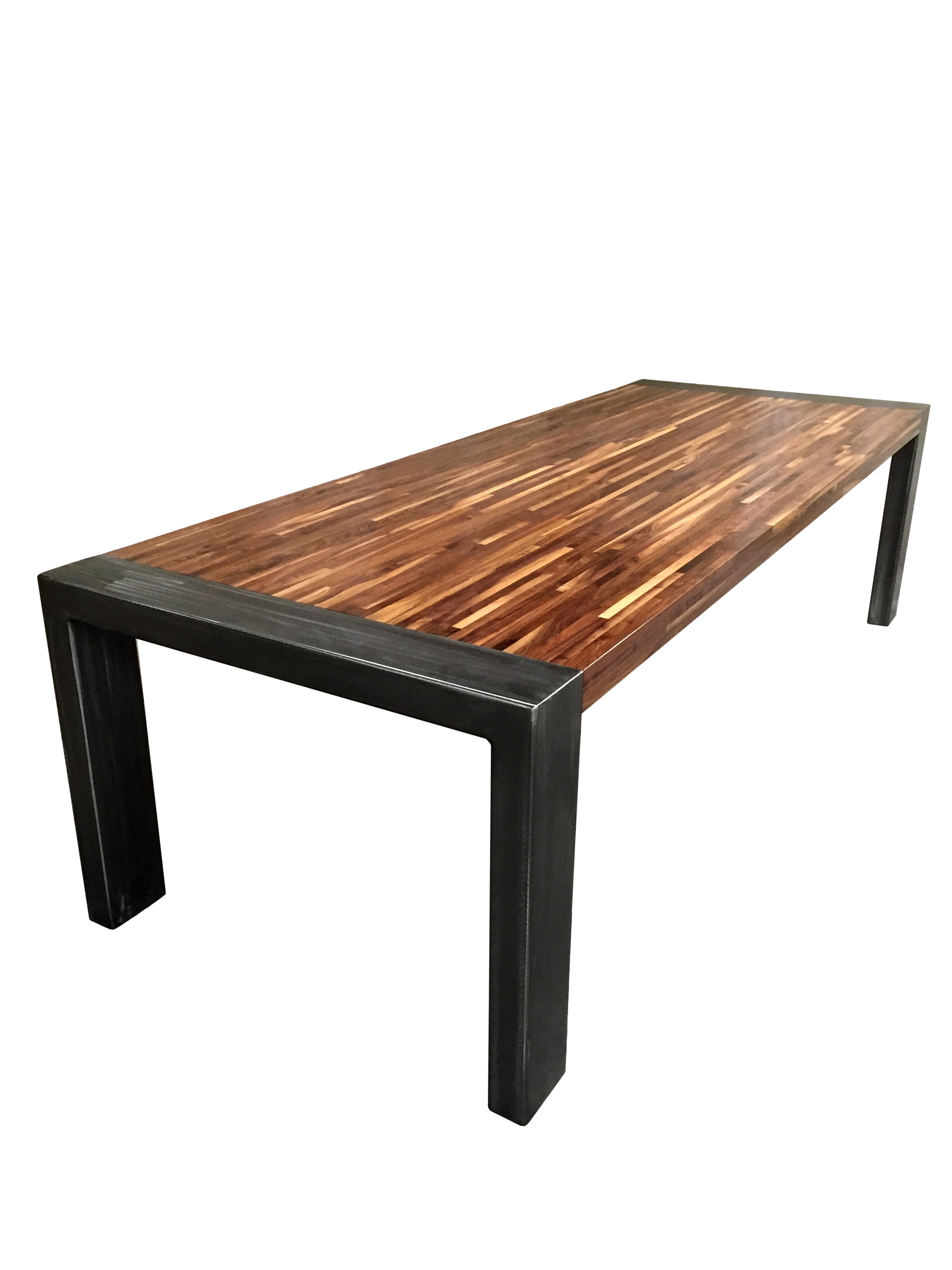 Ekon Steel and Walnut Table