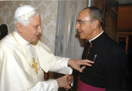 Benedetto XVI e il fondatore degli Araldi del Vangelo