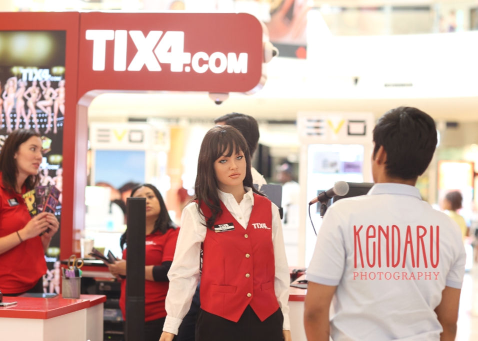 Humanoid Robot 'Melody' working at the Fashion Show Mall in Las Vegas