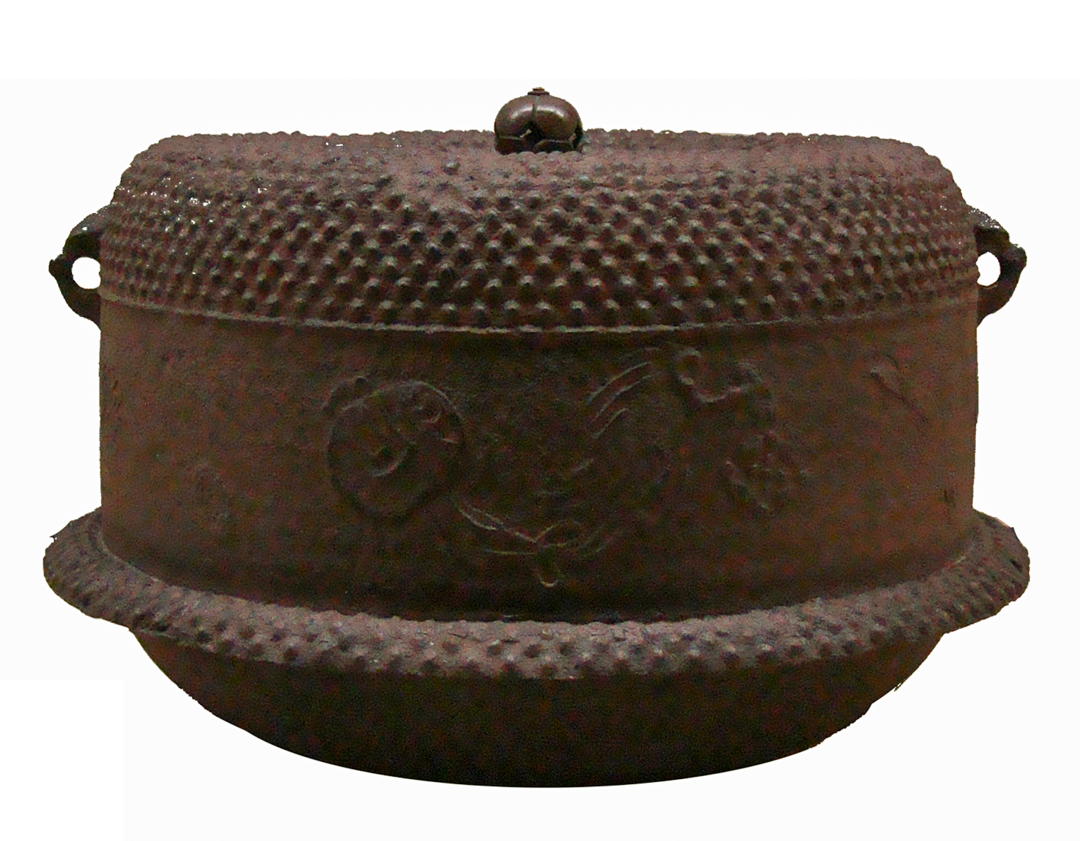 霰乙御前宝尽文羽付釜(西村九兵衛)