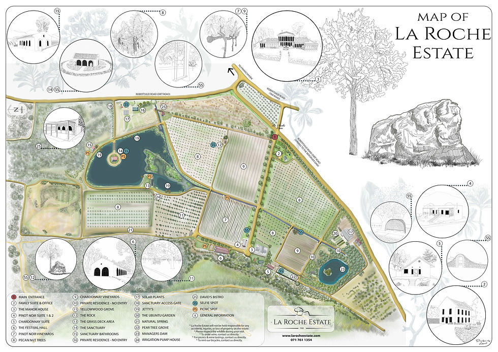 La Roche Estate Map