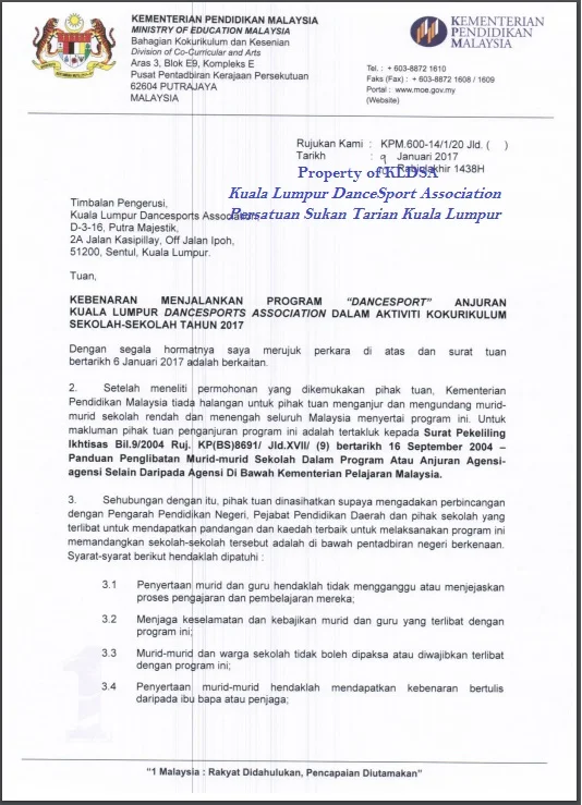 News Moe Renewed Kldsa S School Dancesport Program For 2017