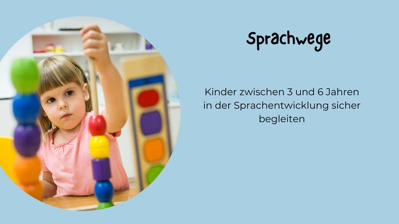Spielende Kinder mit Bezug zur Sprachförderung