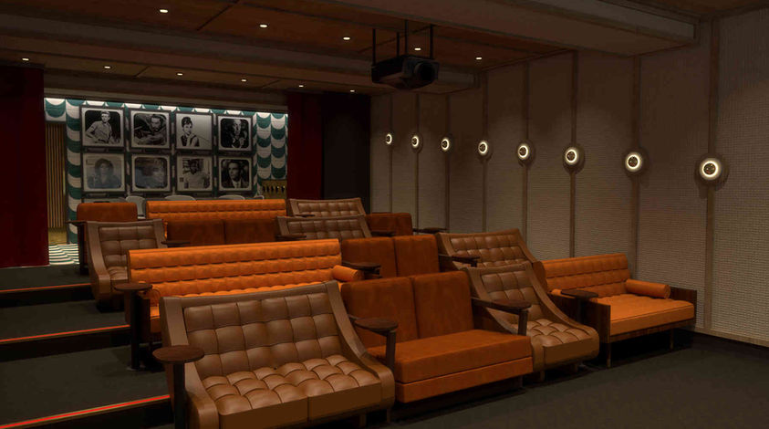 3D visual, bar visual, concept design, cinema, auditorium, cinema interior design