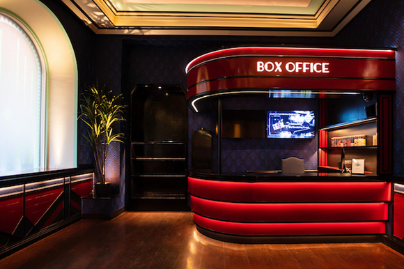 The Garden Cinema, Cinema bar, Cinema design, art deco cinema, London, Covent Garden, interior design, bar, box office, cinema interior design, box office design, boutique cinema
