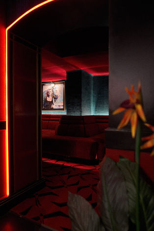 The Garden Cinema, Cinema bar, Cinema design, art deco cinema, London, Covent Garden, interior design, bar, alcoves, cinema interior design, box office design, boutique cinema