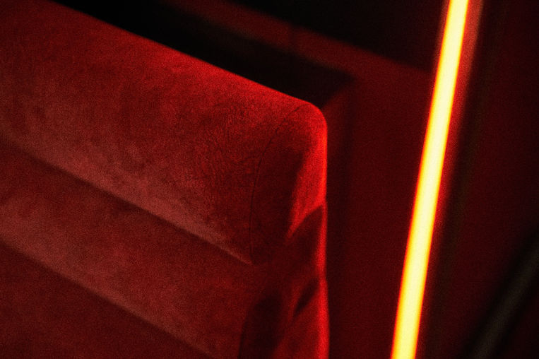 The Garden Cinema, Cinema bar, Cinema design, art deco cinema, London, Covent Garden, interior design, bar, bespoke carpet, sparrow, cinema interior design, box office design, boutique cinema