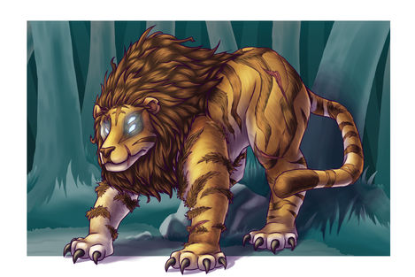 Final Artwork of the Combination of a Lion, Tiger, and Bear