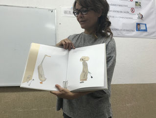 Karem Hillman y el libro " El pato y la muerte "