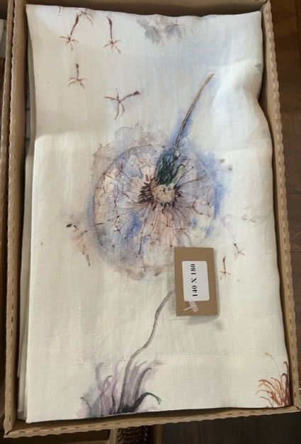 Dandelion Linen Tablecloth