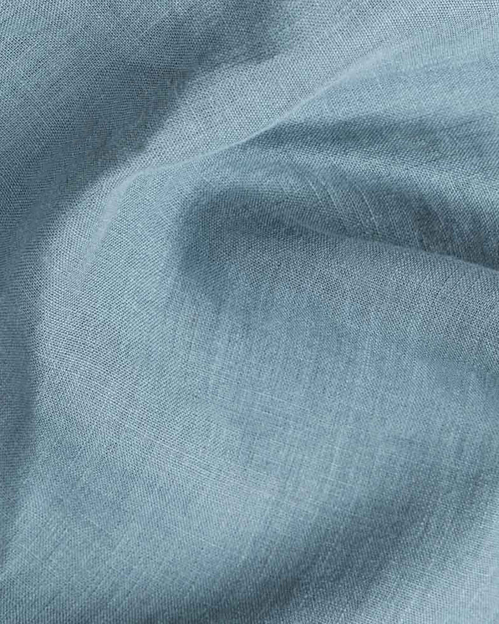 Thumbnail: Linen Bed Set Blue Grey
