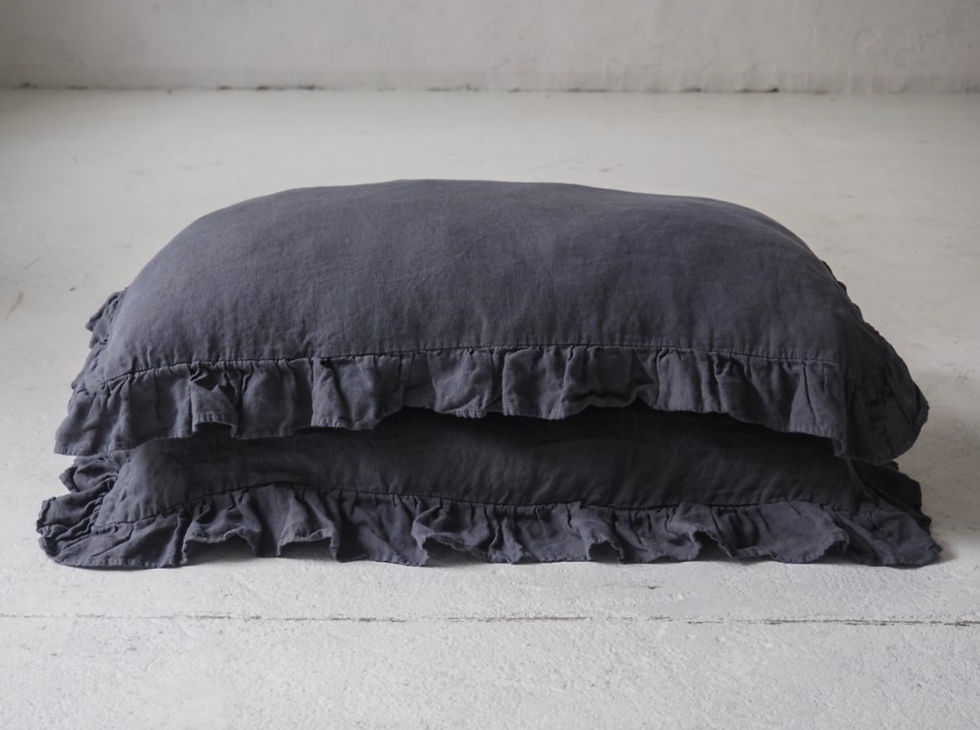 Thumbnail: Linen Ruffled Pillowcase