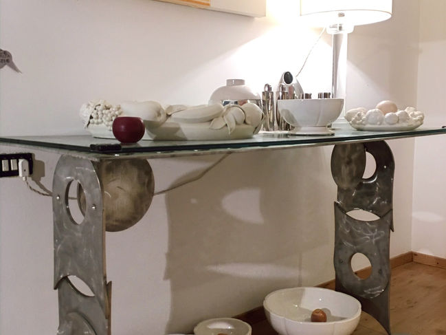 table console, fratino, steel design, original