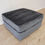 Thumbnail: Slate Blue Plush Chenille Stamford Storage Footstool