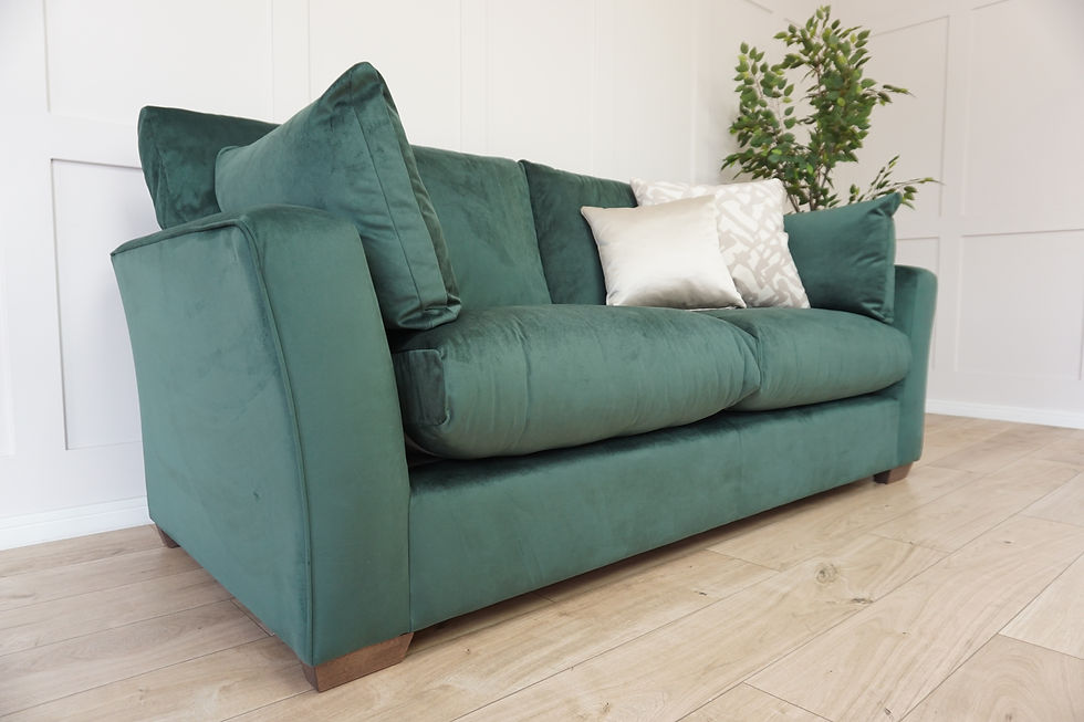 Thumbnail: Bottle Green Cosy Velvet Blakeney 3 Seater Sofa