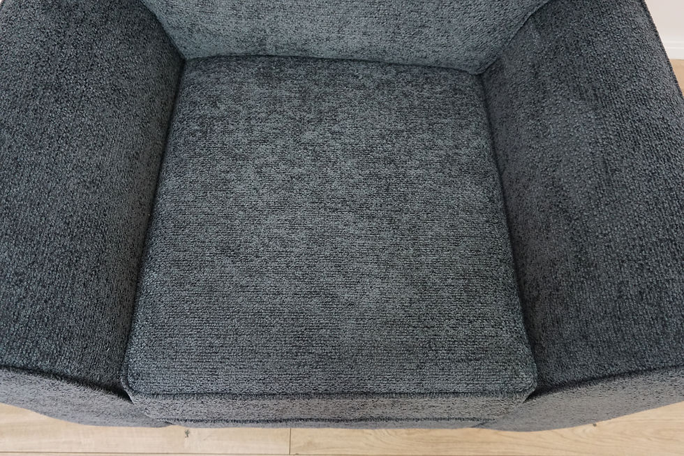 Thumbnail: Dark Slate Blue Boucle Chenille Stamford Button Back Chair