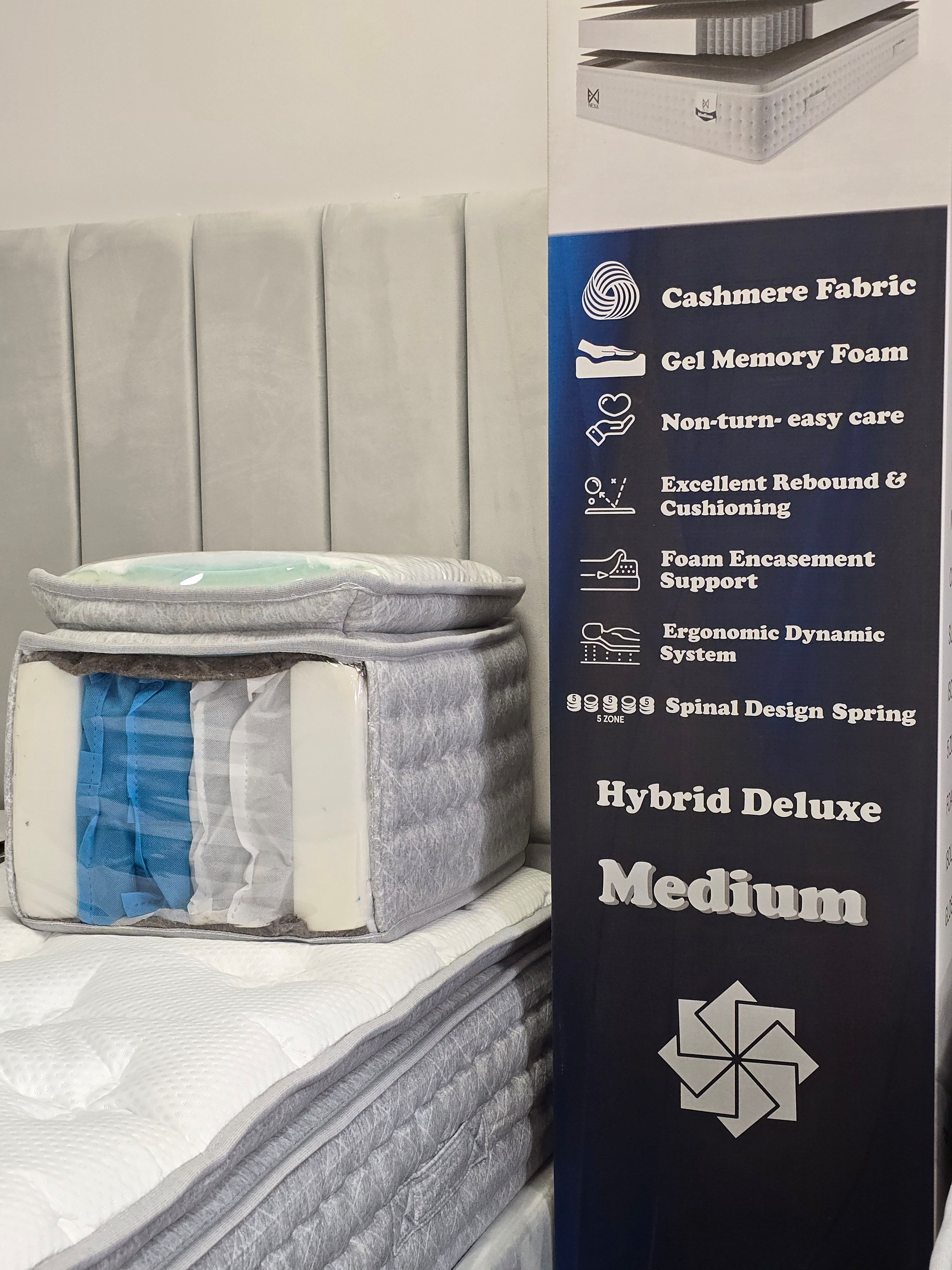 Medium NEXA Hybrid Deluxe 32cm Pocket Spring Mattress