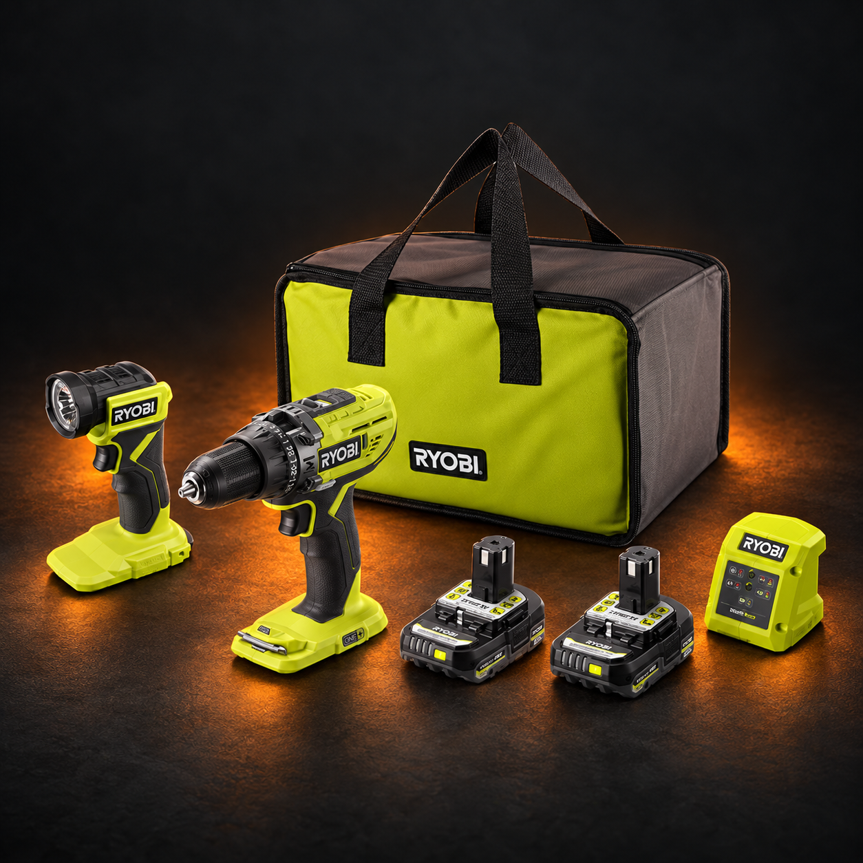 Ryobi R18PD3-2C20SLF Review: A Simple Drill and Torch Starter product image