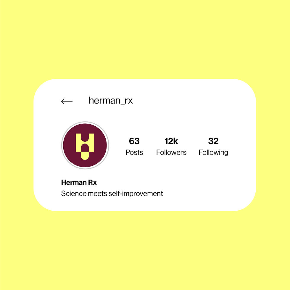 Instagram profile mockup