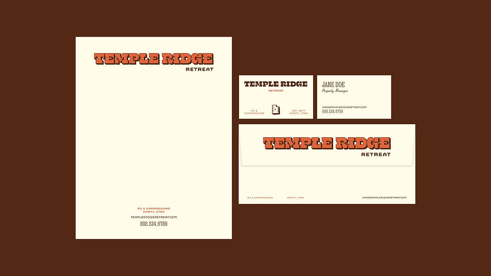 Mockup of stationary deliverables