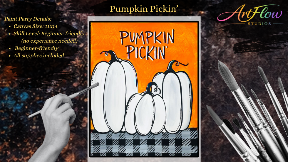 Pumpkin Pickin | $29 | Fall Pumpkin Paint Party (Quad Cities β Bettendorf, IA)