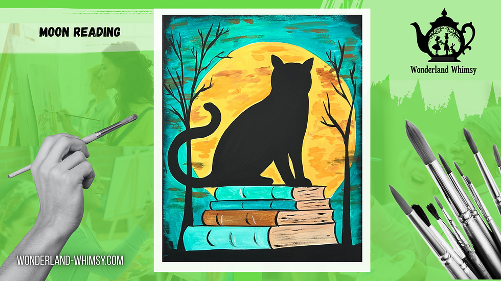 Moon Reading Painting