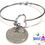 Thumbnail: Authentic Bahamian $0.25 Cent Coin "Halo Heart" Adjustable Bangle.