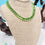 Thumbnail: Kiwi Crystals Necklace & Earring Set.