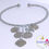 Thumbnail: Authentic Bahamian Coins & Charm "Waterfall" Necklace & Earring Set.