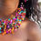 Thumbnail: Multicolored Mother of Pearl Necklace Set.