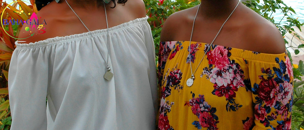 Thumbnail: Authentic Bahamian $0.10 Cent  Piece Coin Lariat Necklace.