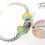 Thumbnail: Halo Bracelet. Accented with the new painted $0.25 Cent piece.