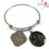 Thumbnail: Baha Bangle Coin Charm Bracelet