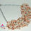 Thumbnail: Natural Pink Conch Shell Chips Necklace & Earring Set.