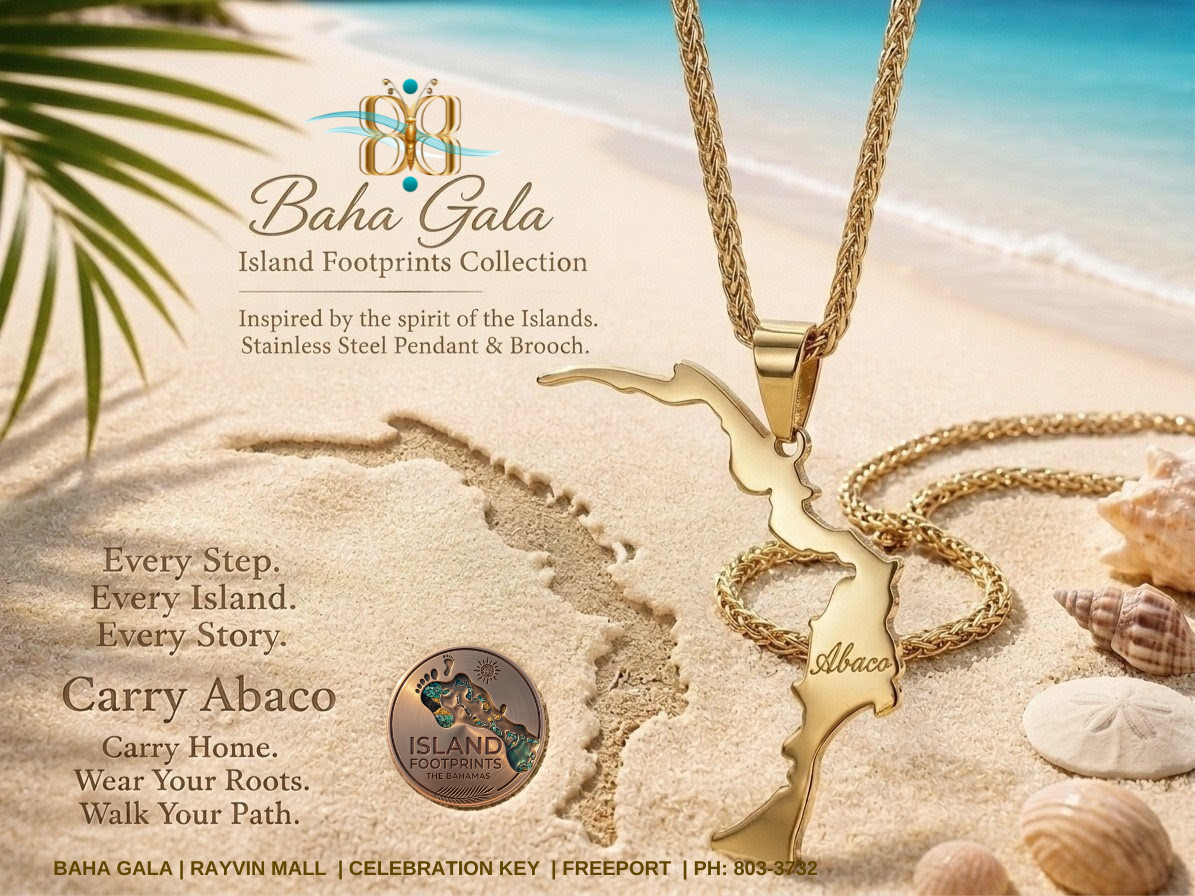 Abaco Silhouette Pendant in S/Steel Gold