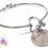 Thumbnail: Authentic Bahamian $0.5 Cent Coin "Halo Heart" Adjustable Bangle.