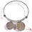 Thumbnail: Bahamian Coin "Inspire" Stainless Steel "Butterfly Twist" Adjustable Bangle.