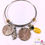 Thumbnail: Authentic Bahamian Coins & Charms Stainless Steel Bangle.