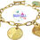 Thumbnail: 24k Gold Bahamian Coins Charm Bracelet. 