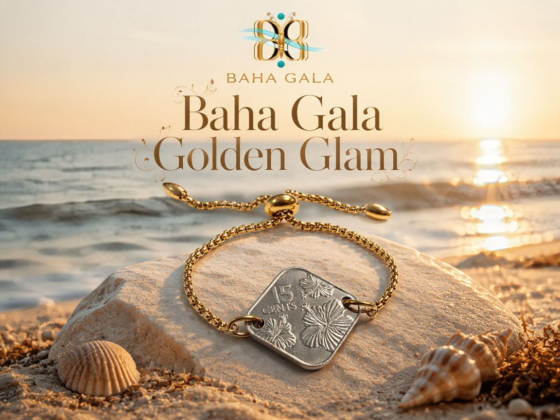 BG Gold Adjustable Lariat Bracelet