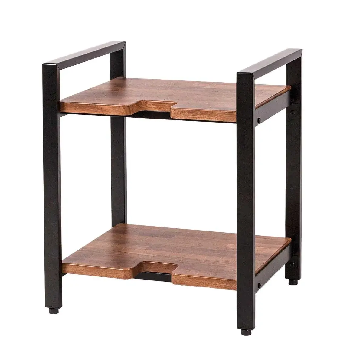 Wavebone Jenga™ Beautiful Wood &amp - Steel  2 Level Shelf